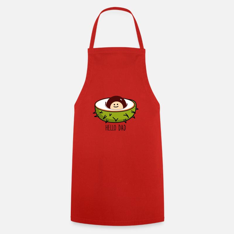 Naissance de bébé châtaigne b - Tablier de cuisine - rouge