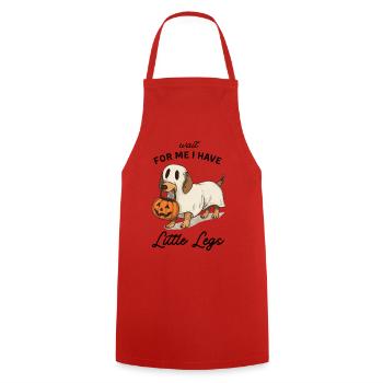 Dachshund Ghost Halloween Pumpkin - Cooking Apron - red - Front - AI Model Male 185 dark (185cm)