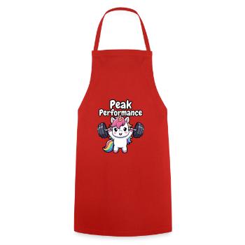 Peak Performance Unicorn Lifter - Cooking Apron - red - Front - AI Model Male 185 dark (185cm)
