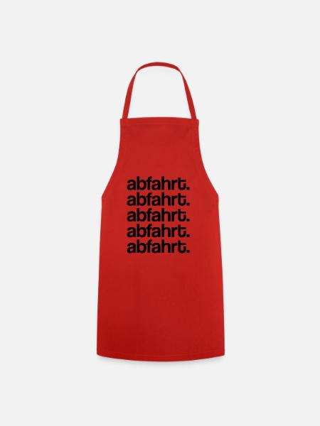 Abfahrt! - Kochschürze - Rot
