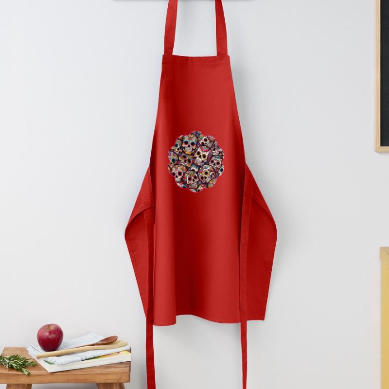 Colorful decorative skull pattern Cooking Apron