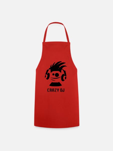 CRAZY DJ - Kochschürze - Rot