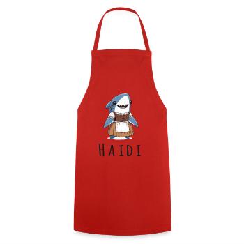 Haidi Heidi Heidelinde Name Hai Wortspiel - Kochschürze - Rot - Vorne - AI Model Male 185 dark (185cm)