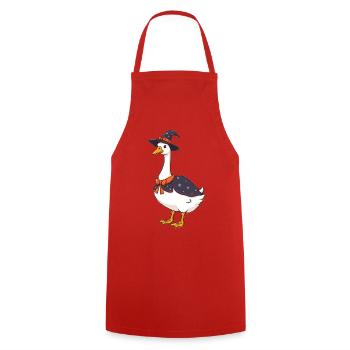 Goose - Cooking Apron - red - Front - AI Model Male 185 dark (185cm)