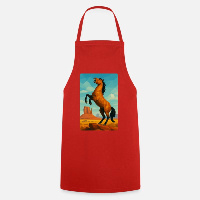 Polynature Cheval Sauvage - Tablier de cuisine - rouge