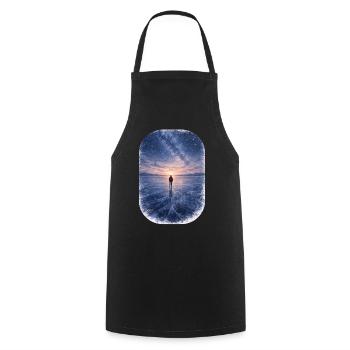 Far North - Cooking Apron - black - Front - AI Model Male 185 dark (185cm)