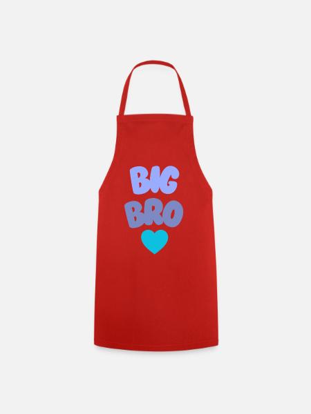Big Bro Love Siblings - Cooking Apron - red