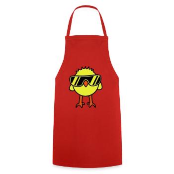 Cool Chick - Cooking Apron - red - Front - AI Model Male 185 dark (185cm)