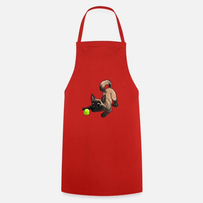 Le plus mignon Malinois - Tablier de cuisine - rouge