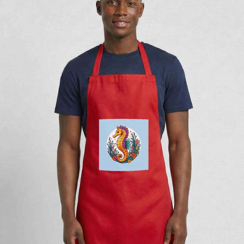 Joli hippocampe décoratif Tablier de cuisine