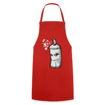 Spray flex - Cooking Apron - red - Front - AI Model Male 185 dark (185cm)