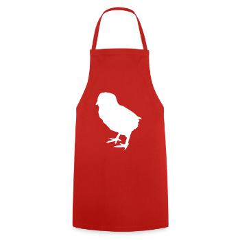 chick - Cooking Apron - red - Front - AI Model Male 185 dark (185cm)