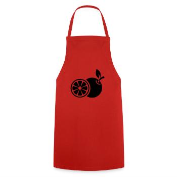 Orange Orange Fruit Food Delicious Fruit - Cooking Apron - red - Front - AI Model Male 185 dark (185cm)