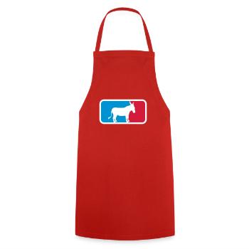 sport logo cool donkey horse pony small packesel lan - Cooking Apron - red - Front - AI Model Male 185 dark (185cm)