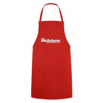 kein Skilehrer und trotzdem sexy - Kochschürze - Rot - Vorne - AI Model Male 185 dark (185cm)