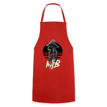 MTB - Kochschürze - Rot - Vorne - AI Model Male 185 dark (185cm)