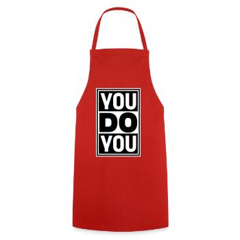 You Do You Funny Self-Confidence Free - Cooking Apron - red - Front - AI Model Male 185 dark (185cm)