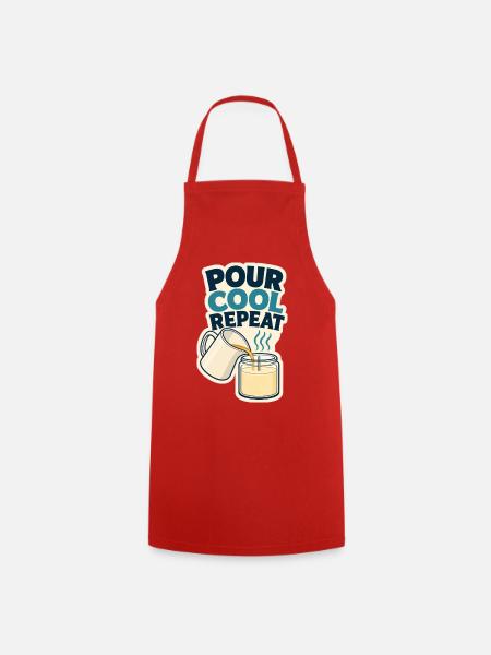 POUR COOL REPEAT - Kochschürze - Rot