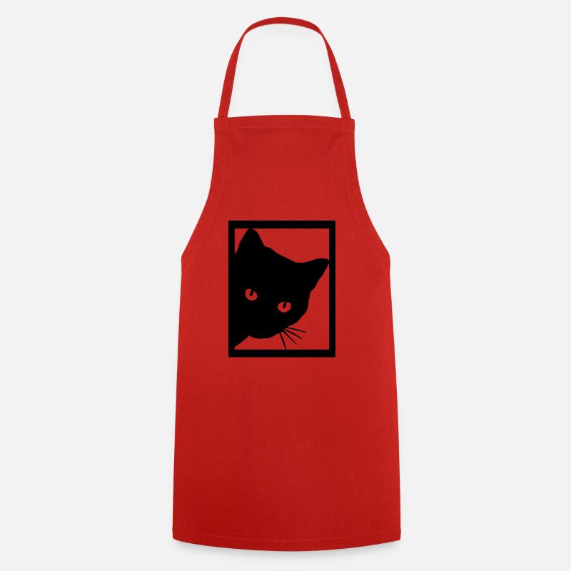 Chat Katze - Tablier de cuisine - rouge