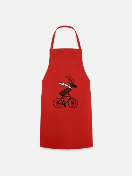 fast deer - Cooking Apron - red