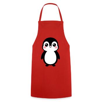 Panda Kiss Kawaii - Kochschürze - Rot - Vorne - AI Model Male 185 dark (185cm)