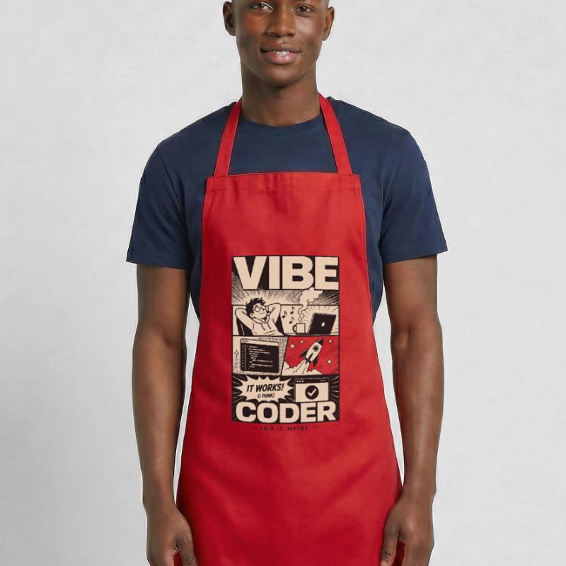 Vibe Coder Programmer Humor Kochschürze