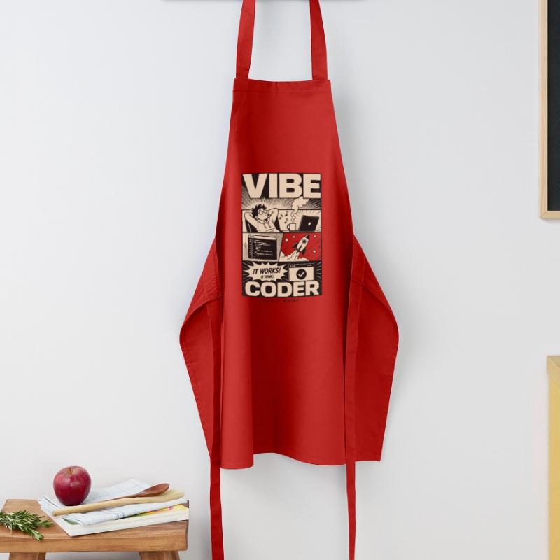 Vibe Coder Programmer Humor Kochschürze
