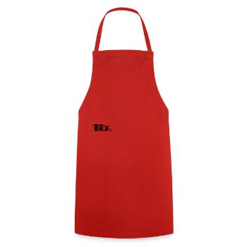 ALHAMDULILLAH Kufic Calligraphy - Cooking Apron - red - Front - AI Model Male 185 dark (185cm)