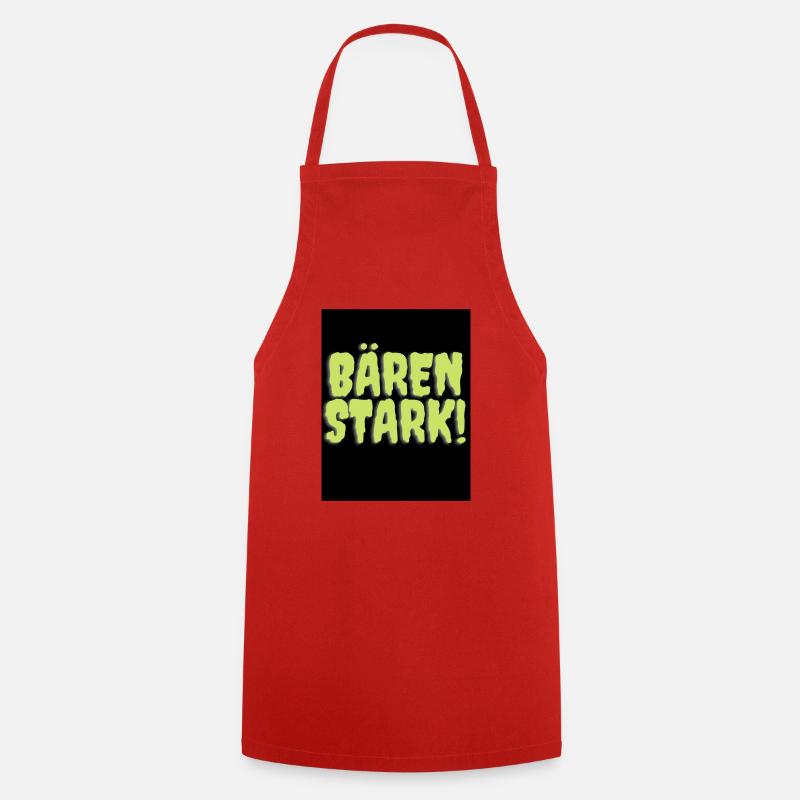 Bären stark - Kochschürze - Rot