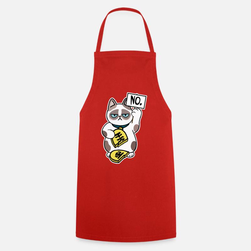 Conception de chat malchanceux - Tablier de cuisine - rouge