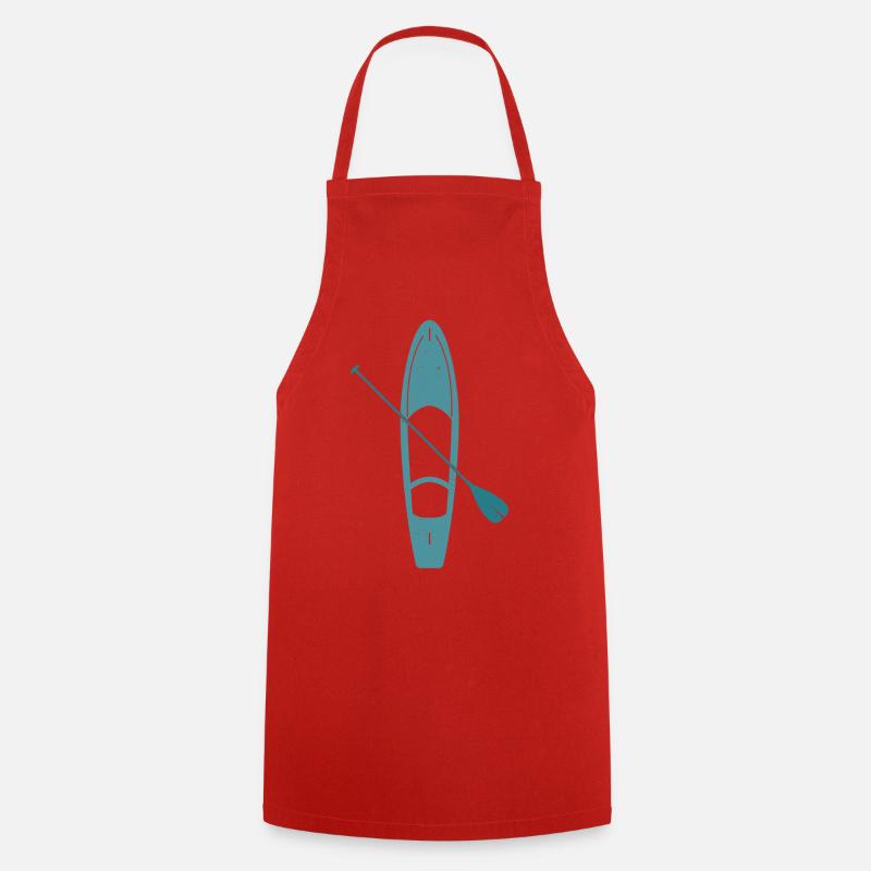 Standup Paddleboard Silhouette - Cooking Apron - red