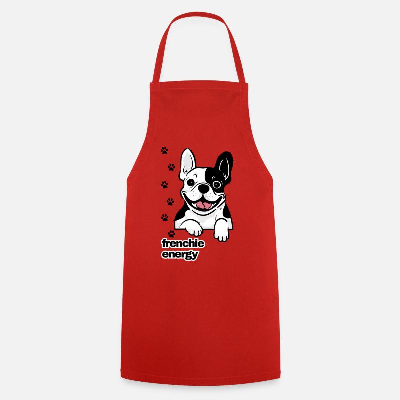 Frenchie Energy - Tablier de cuisine - rouge