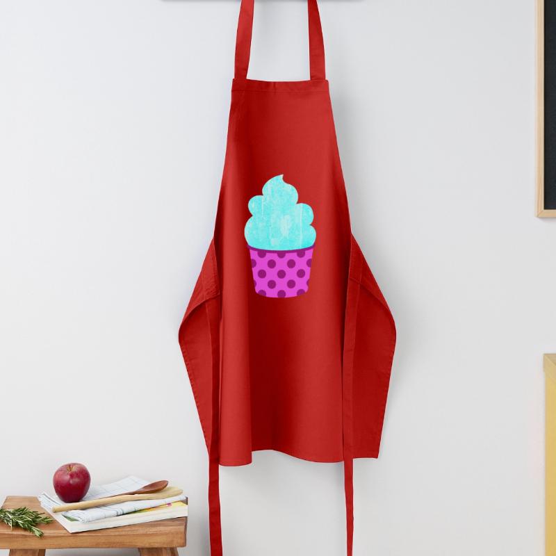 Eis Eiscreme Eiskrem Dots Punkte Softeis Sommer Kochschürze