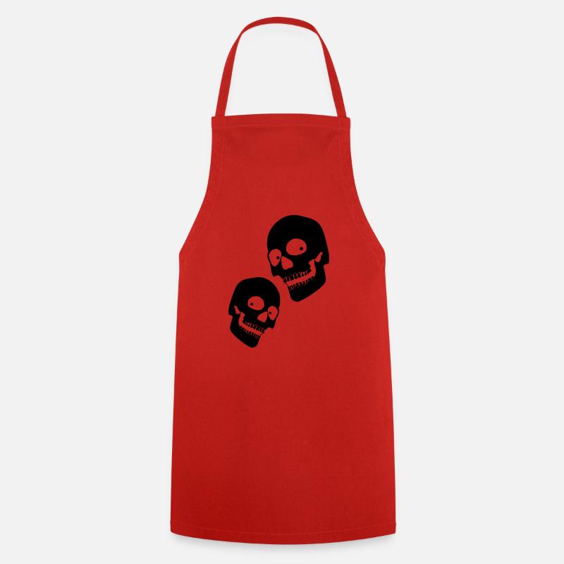 twoskulls1 - Tablier de cuisine - rouge