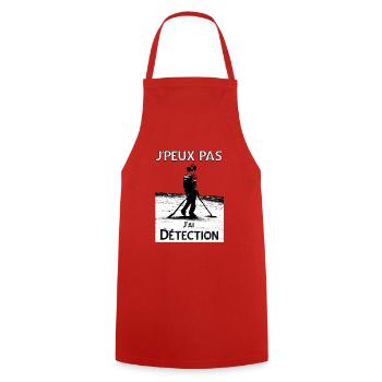 j'peux pas j'ai détection - Tablier de cuisine - rouge - Devant - AI Model Male 185 dark (185cm)