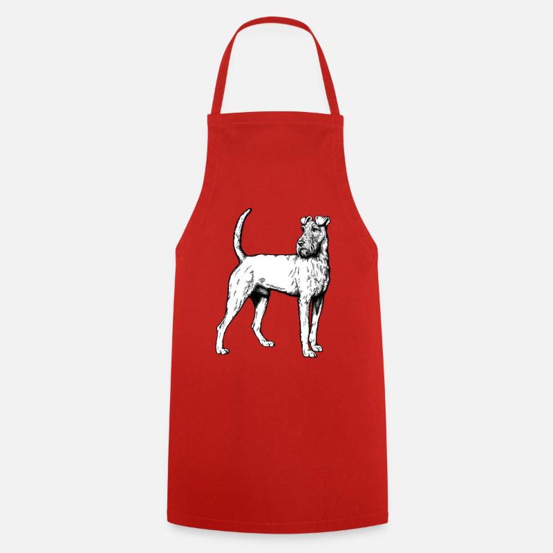 Irish Terrier Mailo 2023 sw - Kochschürze - Rot