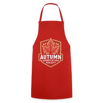 Autumn Recognition Society Autumn Harvest Autumn - Cooking Apron - red - Front - AI Model Male 185 dark (185cm)