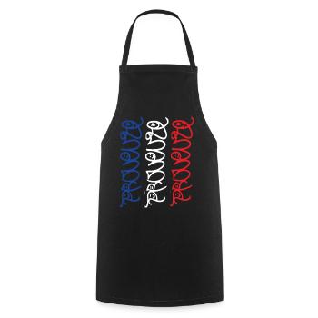 Provence T-Shirt - Cooking Apron - black - Front - AI Model Male 185 dark (185cm)