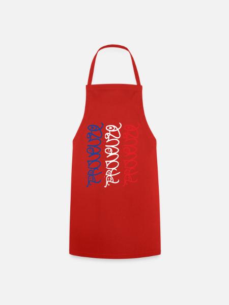 Provence T-Shirt - Kochschürze - Rot