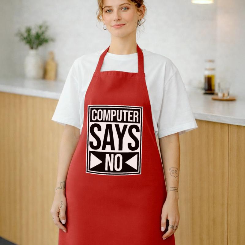 Computer Says No Funny Programmer Nerd Technique Cooking Apron