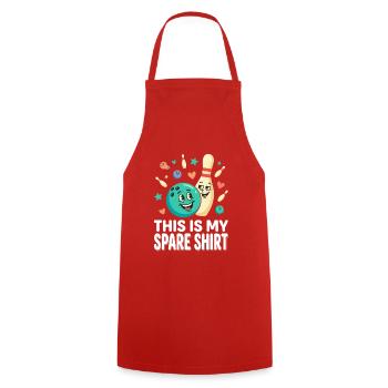 Cette blague sur le bowling sur la chemise de rechange - Tablier de cuisine - rouge - Devant - AI Model Male 185 dark (185cm)