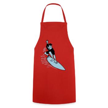 Surf - Tablier de cuisine - rouge - Devant - AI Model Male 185 dark (185cm)