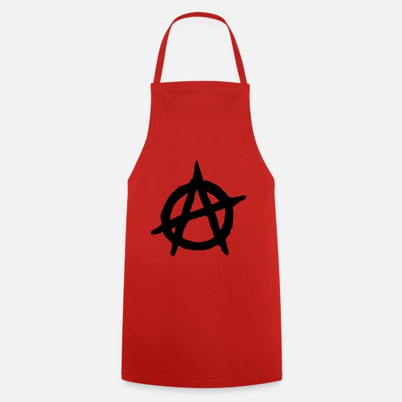 Anarchy - Anarchie Logo - Kochschürze - Rot
