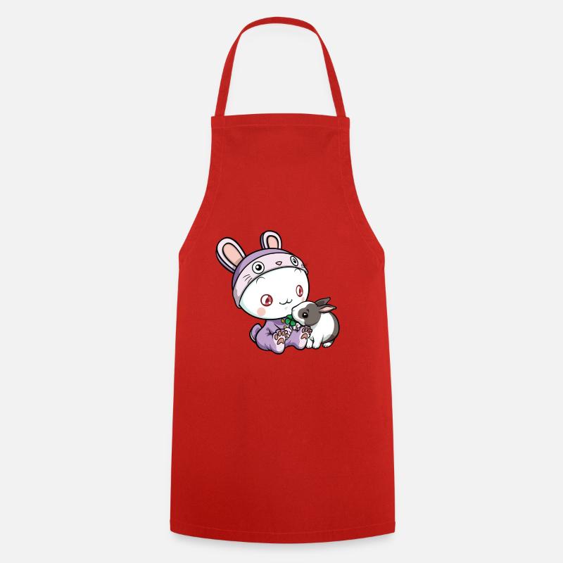 Puni Clover - Cooking Apron - red