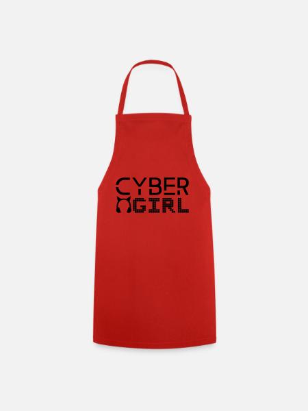 Cyber girl - Cooking Apron - red