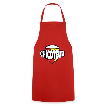 Chicoteur on les a chicotés cadeau supporter Lens - Tablier de cuisine - rouge - Devant - AI Model Male 185 dark (185cm)