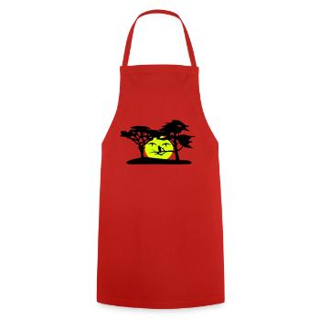 Face of Nature - Cooking Apron - red - Front - AI Model Male 185 dark (185cm)