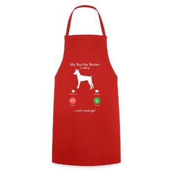 Papa Parkour Drôle drôle de Papa Rétro Libre de Course Art - Tablier de cuisine - rouge - Devant - AI Model Male 185 dark (185cm)