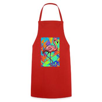 Flamant - Tablier de cuisine - rouge - Devant - AI Model Male 185 dark (185cm)