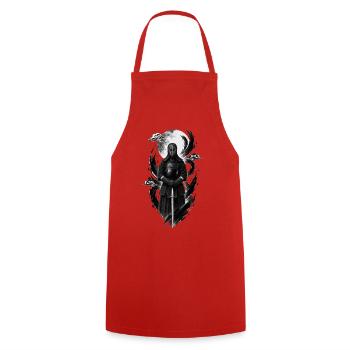 SPORTS-KENDO Karate Judo Akido Martial Arts Kendo - Cooking Apron - red - Front - AI Model Male 185 dark (185cm)